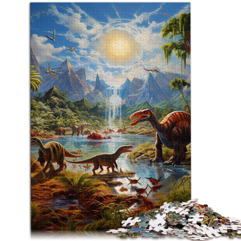 Puzzles Geschenke Spielzeug Dinosaurierwelt Puzzle 1000 Teile Holzpuzzle Spielzeug Puzzles Lernspiele Stressabbau Puzzles 1000 Stück (50x75cm)