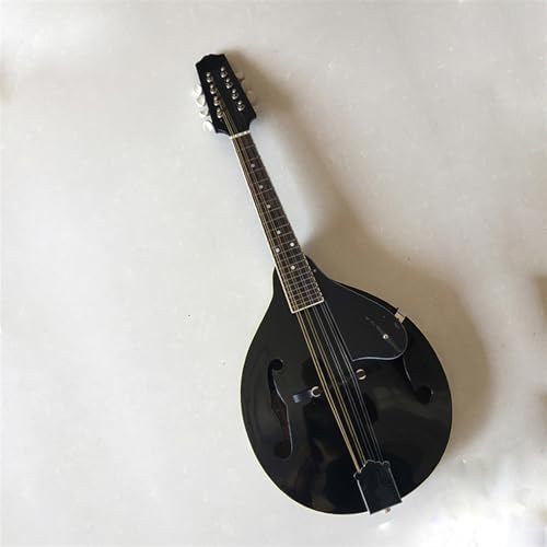 Mandoline Instrument Mandoline Cutaway F-Typ 8-Draht Gitarre Mandoline Achtsaitiges Instrument Professionelle(Roundedblack B)