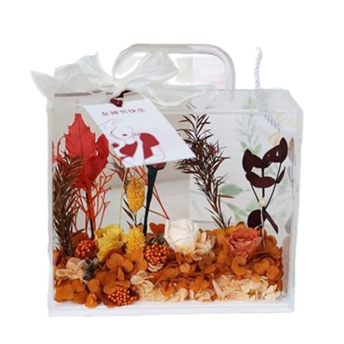 Acryl-Blumen-Beutel, Verpackung, transparente Blumenbox mit Griff, Urlaubs-Geschenktüte, Blumenverpackung, Handtasche