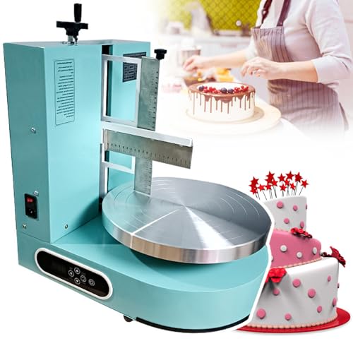 JMbpkduHs Maschine Zum Dekorieren Von Glatten Kuchencremeüberzügen, Maschine Zum Verteilen Von Buttercreme Auf 4-12-Zoll-Kuchen, Runder Kuchencremeüberzug