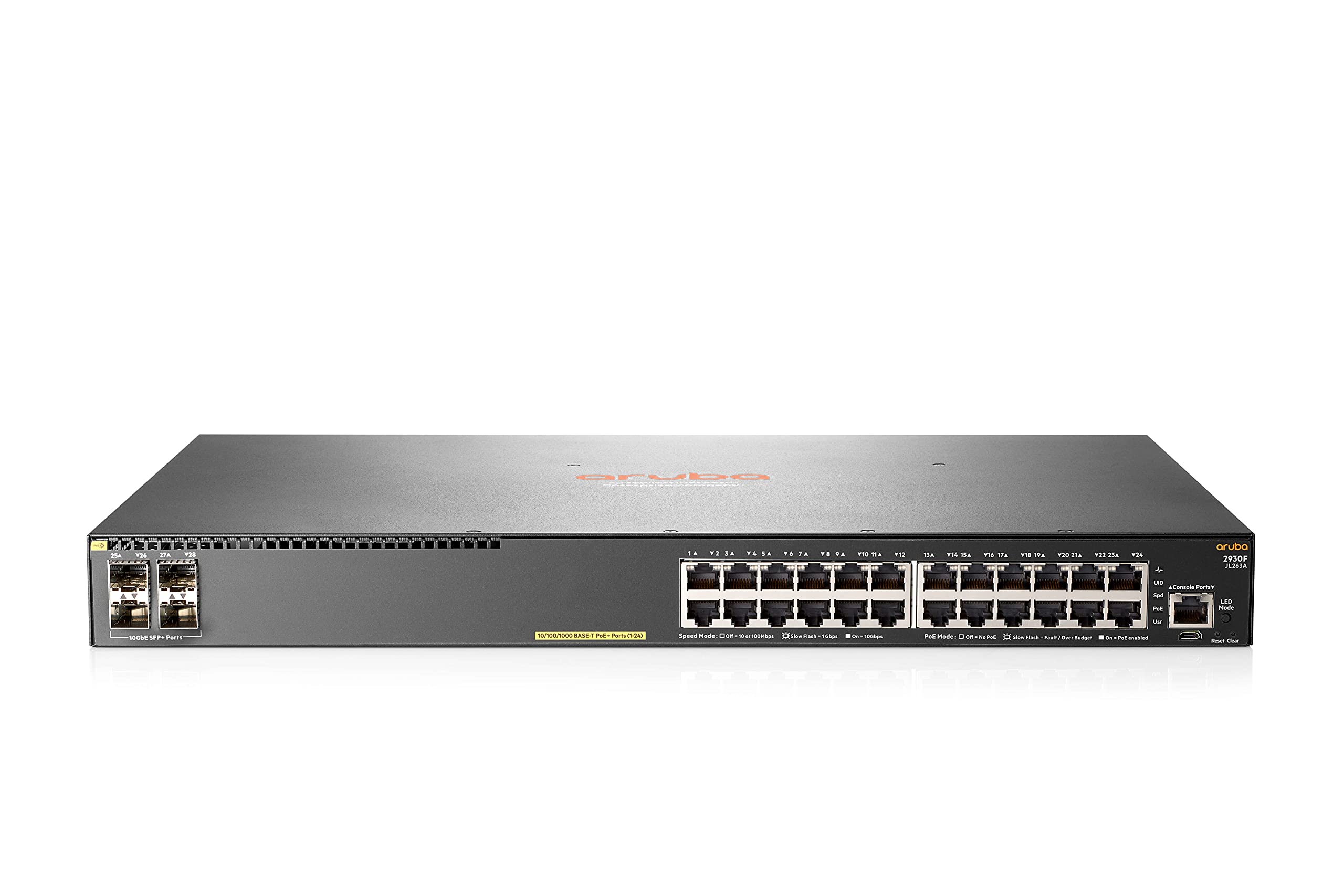 HPE Aruba 2930F 24G PoE+ 4SFP+ T Switch