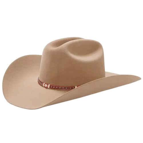 Qsvbeeqj Ethnic Hats Western Party Großer Gerollter Krempe Einfarbig Außenbereich Sonnenfest Cowgirl Erwachsene Unisex