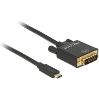 DeLOCK - Externer Videoadapter - Parade PS171 - USB-C - DVI - Schwarz - Einzelhandel (85320)