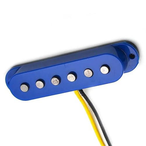 Blaue Gitarre Single Coil Fiber Bobbin Pickup E-Gitarre Pickup Teile Ersatz Single-Coil-Tonabnehmer (Color : Middle)