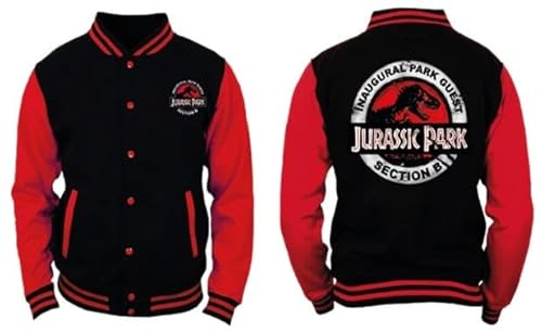 jurassic_park - Schwarz und Rot Herrenjacke - XL