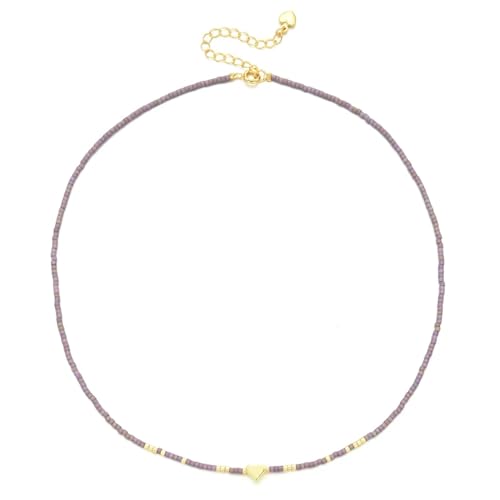 Belachick Retro Halskette Ketten Schmuck Herren Frauen Anhänger Necklace Boho-Halskette Mit Dünnen Herzperlen Für Damen, Halsketten, Für Freunde, Qq364