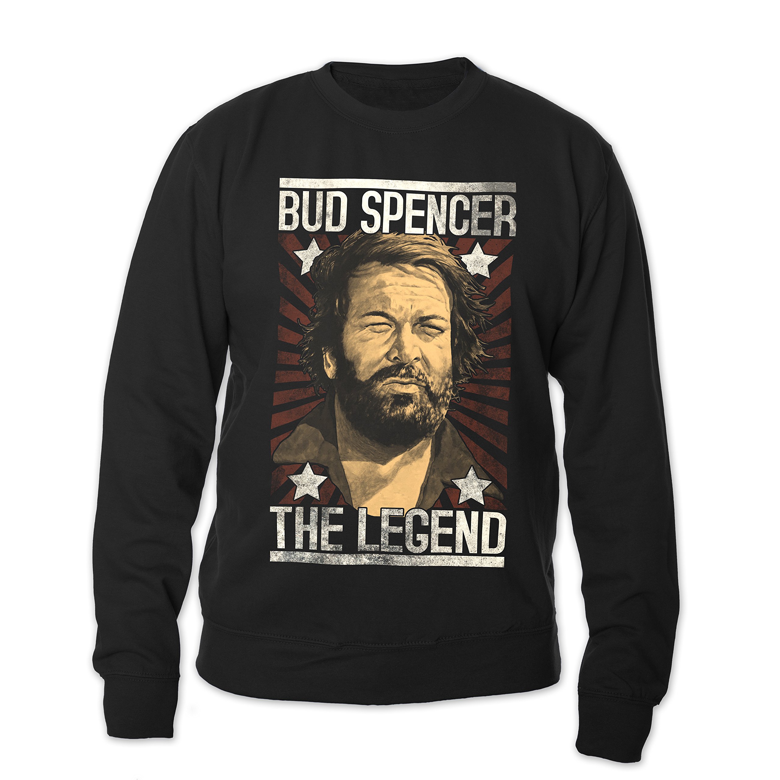 Bud Spencer Herren Legend Sweatshirt, Schwarz, XXL