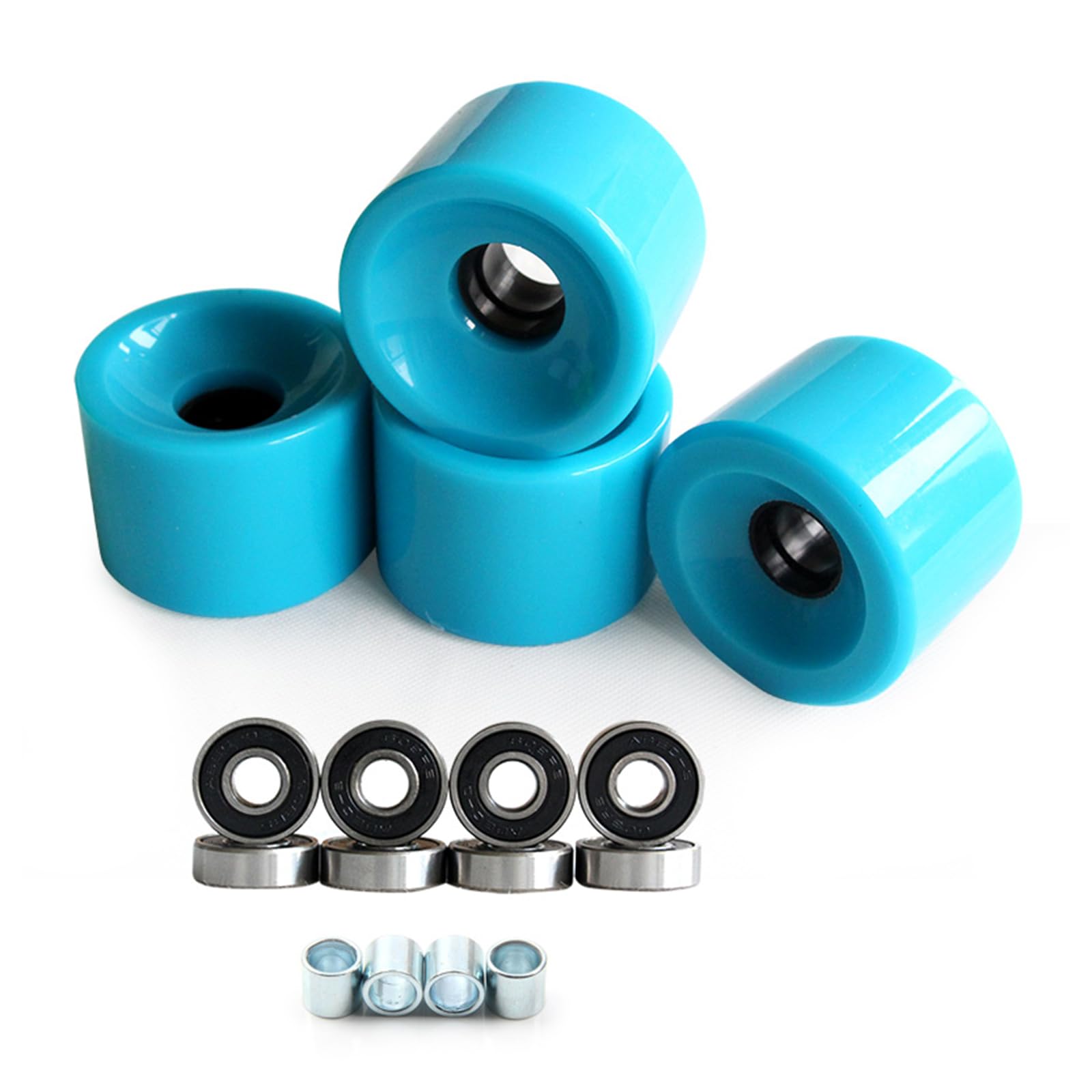 Uitndvyte 4Pcs 78A Roller Skating Skateboards Rad Longboards Räder Mit Lager Für Street Cruisings Skateboards Teil