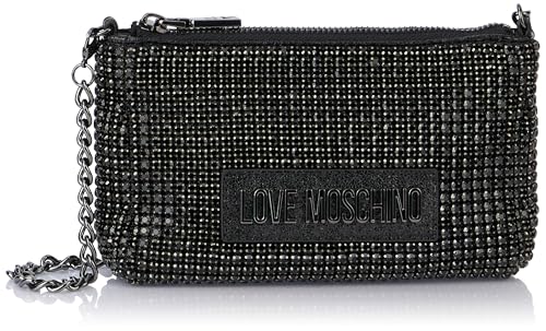 Love Moschino Damen Jc4046pp1llp100a Schultertasche, Schwarz