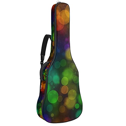 Anfänger Akustikgitarre Bundle Full Size Fichtendecke Cutaway Akustikgitarre Tasche ，Color Bubbles