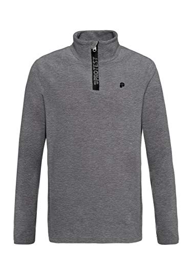 Protest Herren Fleece PERFECTYM Geotech Ultraschnell Trocken Und Hoch Atmungsaktiv Dark Grey Melee M