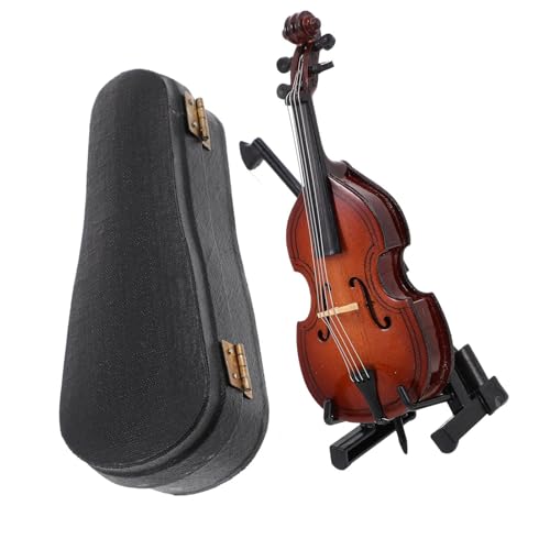 Cello Modell Mini Violoncello Dekor Instrument Miniture Dekoration Saiten Linde Desktop Schmuck Musik Musikinstrumente Miniatur