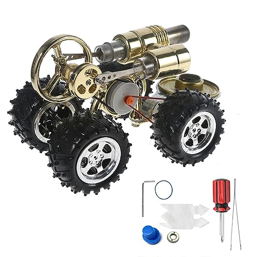 JTQYFI Klassische Metall Stirling Auto Motor Motor Physik Experimentelle Spielzeug Geschenke Retro Metall Wissenschaft Technologie Spielzeug Requisiten Für Kinder