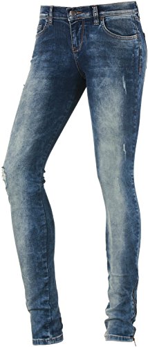 LTB Jeans Damen Doris X Jeans, Blau (Anea Damaged Wash 3846), W25/L30