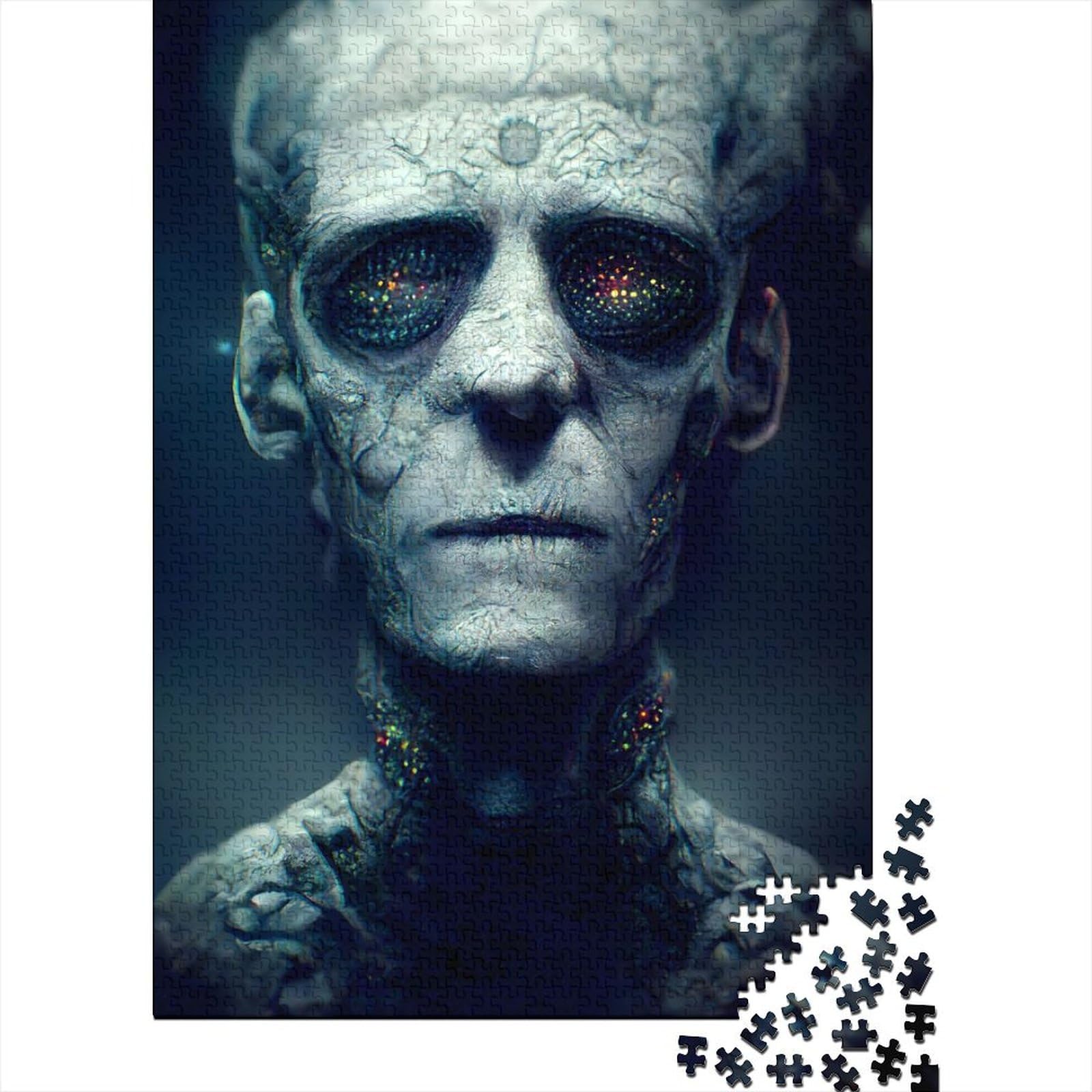 Galaxy Alien Holzpuzzle für Erwachsene und Jugendliche von Adult Jigsaw Puzzles 1000 Teile Spielspielzeug für Erwachsene Familienpuzzle Geschenk (Size : 75x50cm)