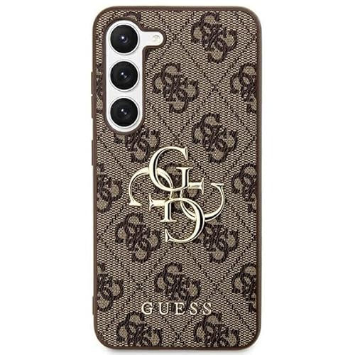 Guess Samsung Galaxy S24 Ultra hardcase 4G Big Metal Logo GUHCS24L4GMGBR for Samsung Galaxy S24 Ultra Brown (Braun)