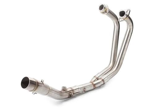 Motorrad Schalldämpfer Für MT03 MT-03 Für R25 Für R3 2014-2021 Motorradauspuff Schalldämpfer Link Mid Pipe System Auspuff Komplettes System Auspuff für Motorräder(A)