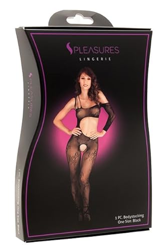 S Pleasures Lingerie Baby-Mädchen 68854 Body, Schwarz, Einheitsgröße