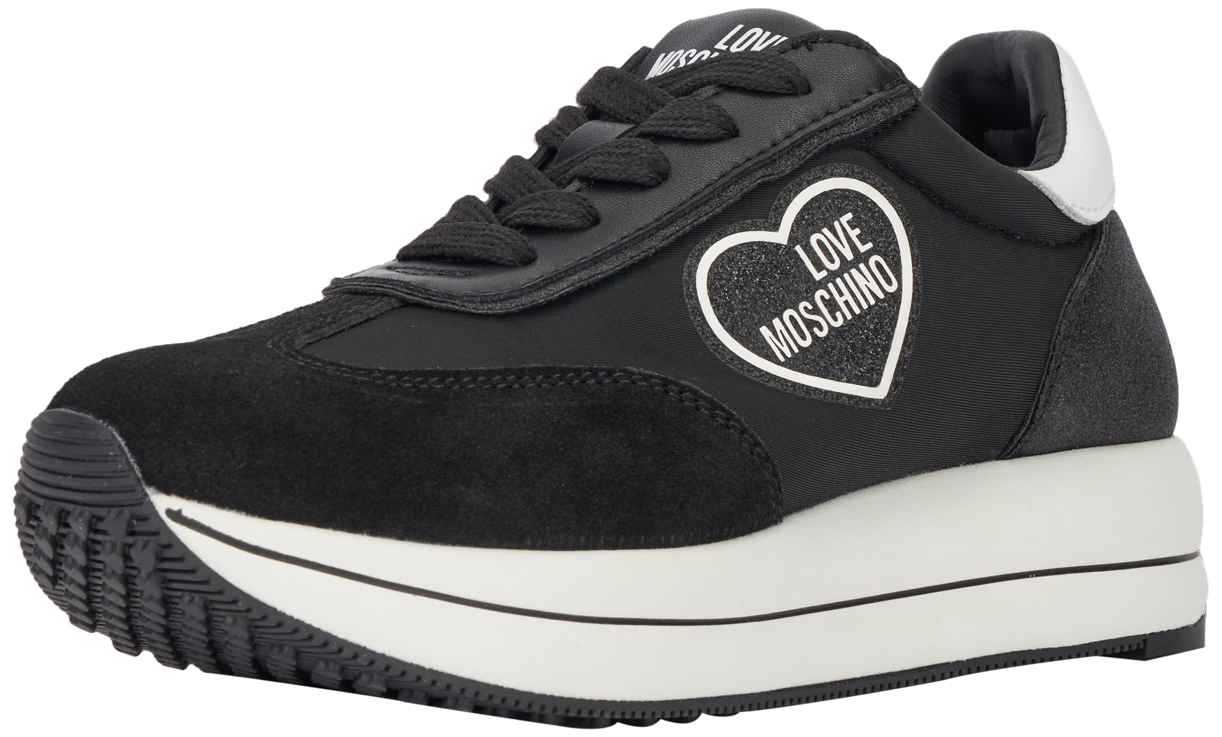 Love Moschino Damen Sneakers, Schwarz, 40 EU