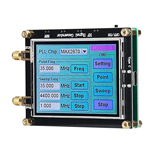 Yunnaty MAX2870 Signal Generator 23.5MHz-6000MHz Frequenz Touchscreen BerüHren Radio Frequenz Signalquelle PC-Softwaresteuerung