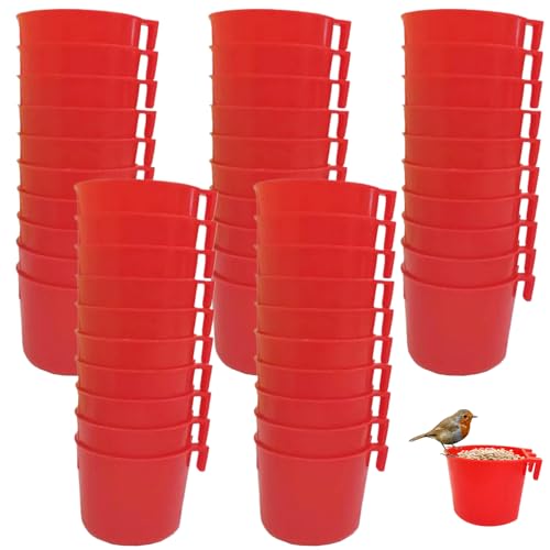 AOpghY Gamefowl -Rooster -Vorräte, 50pcs Plastiktaubeneon -Feeder, Hanging Chicken Feeder, Leicht zu entfernen Vogelfütterung und Bewässerung Vorräte für Haustier -Papageien -Gartenvorräte