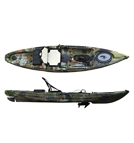 Galaxy Wahoo S Angelkajak ohne Antrieb Sit on top mit Steuer Fishing Kayak, Galaxy Kayaks:(J) Jungle