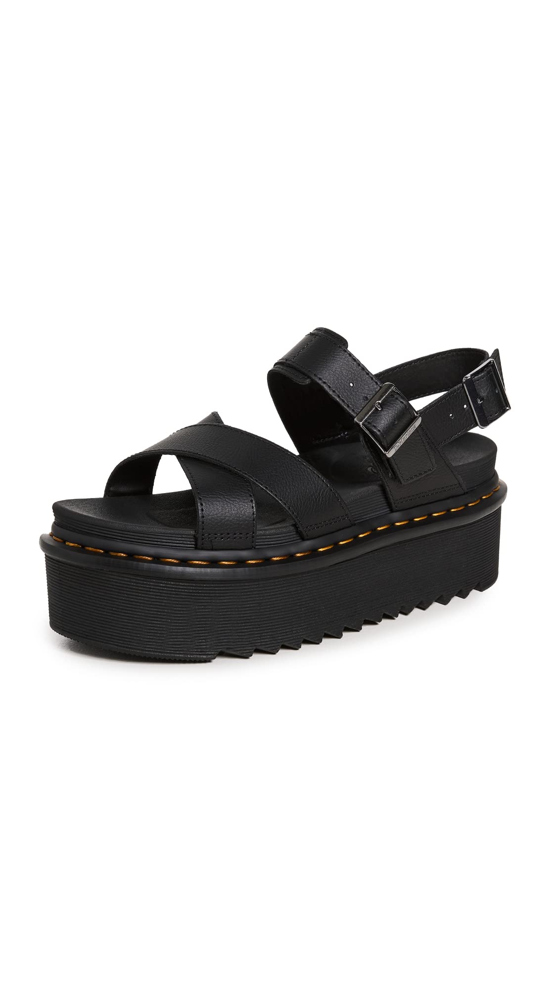 DR. MARTENS Damen Voss II Quad Sandals, Black Athena, 40 EU