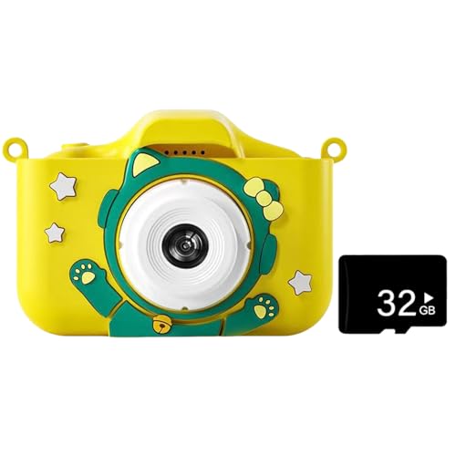 Swetopq Micro-SD-Karten-Digitalkamera für Kinder, verbesserte 1080P Selfie-Kinderkamera für Mädchen und Jungen, Geschenke, Foto-Selfie-Video, Digitalkamera, SD-Karte