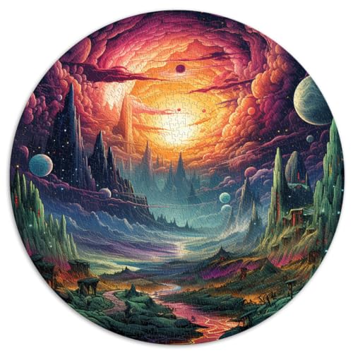 Puzzles Lernspiele SURREAL WORLD für Erwachsene 1000-teiliges Puzzle 67,5 x 67,5 cm Puzzles Geschenke Dekomprimierendes intellektuelles Lernspielzeug