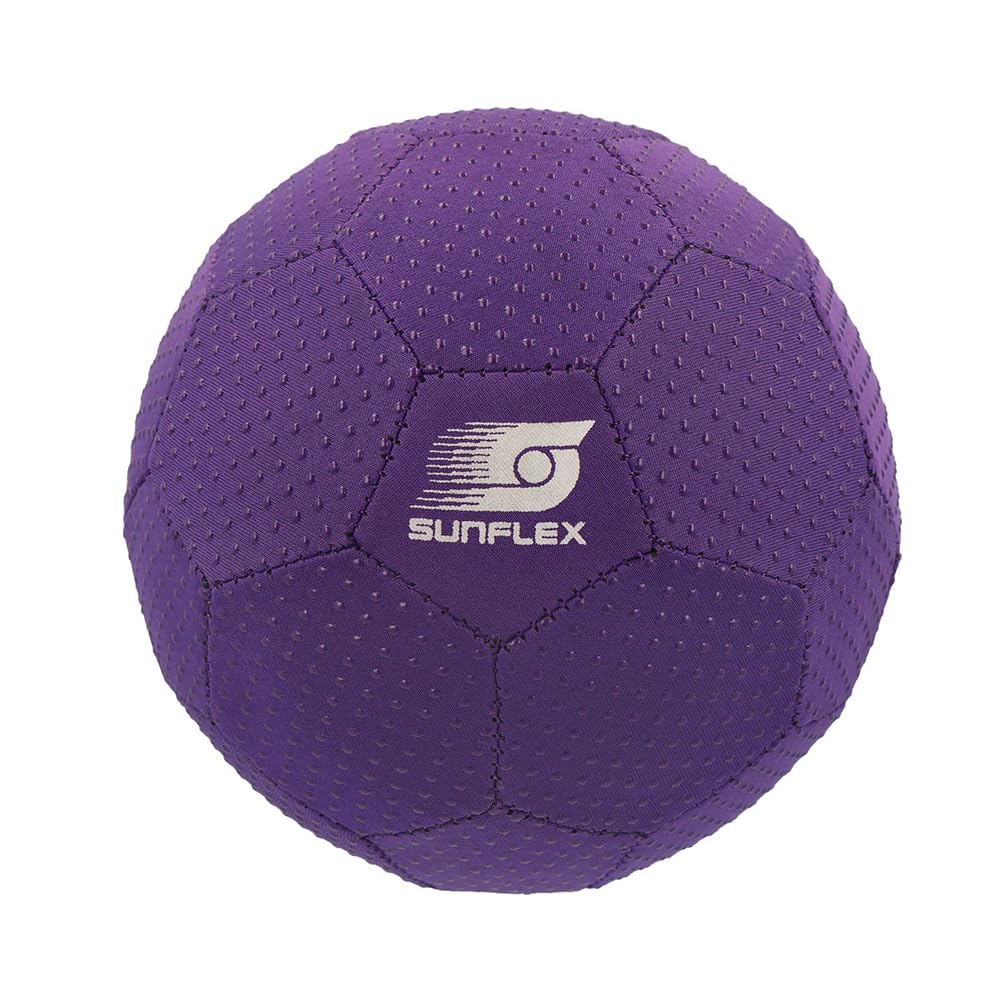 Sunflex® Neopren Grippyball Lila | mit besonders gutem Grip-Noppen | Durchmesser 19 cm | Beachball & Strandball weich & leicht für Strand & Wasser | Spielball extrem robust & für jede Altersgruppe