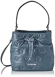 Love Moschino Damen Borsa Pu Embossed Denim Umhngetasche, Denimblau