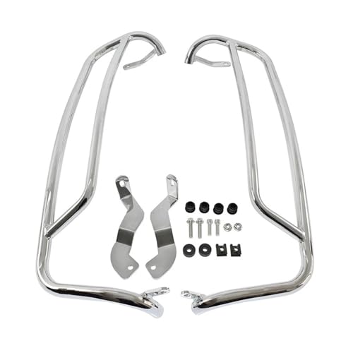 Motorrad Crashbars Für Vespa Für GTS 125 300 Für GTS300 Für GTV300 2007-2022 Motor Stoßstange Wache Frash Crash Bar Verkleidung Rahmen Protector Motorschutz Sturzbügel(Silver)