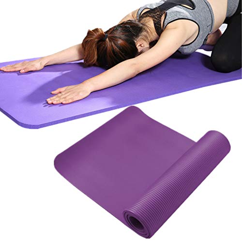 Yoga Mats Jogamatte Übungsmatte dick Trainingsmatten Yogamatten Trainingsmatten für Heimgymnastik dick Trainingsmatten für das Heim-Fitnessstudio purple,15mm