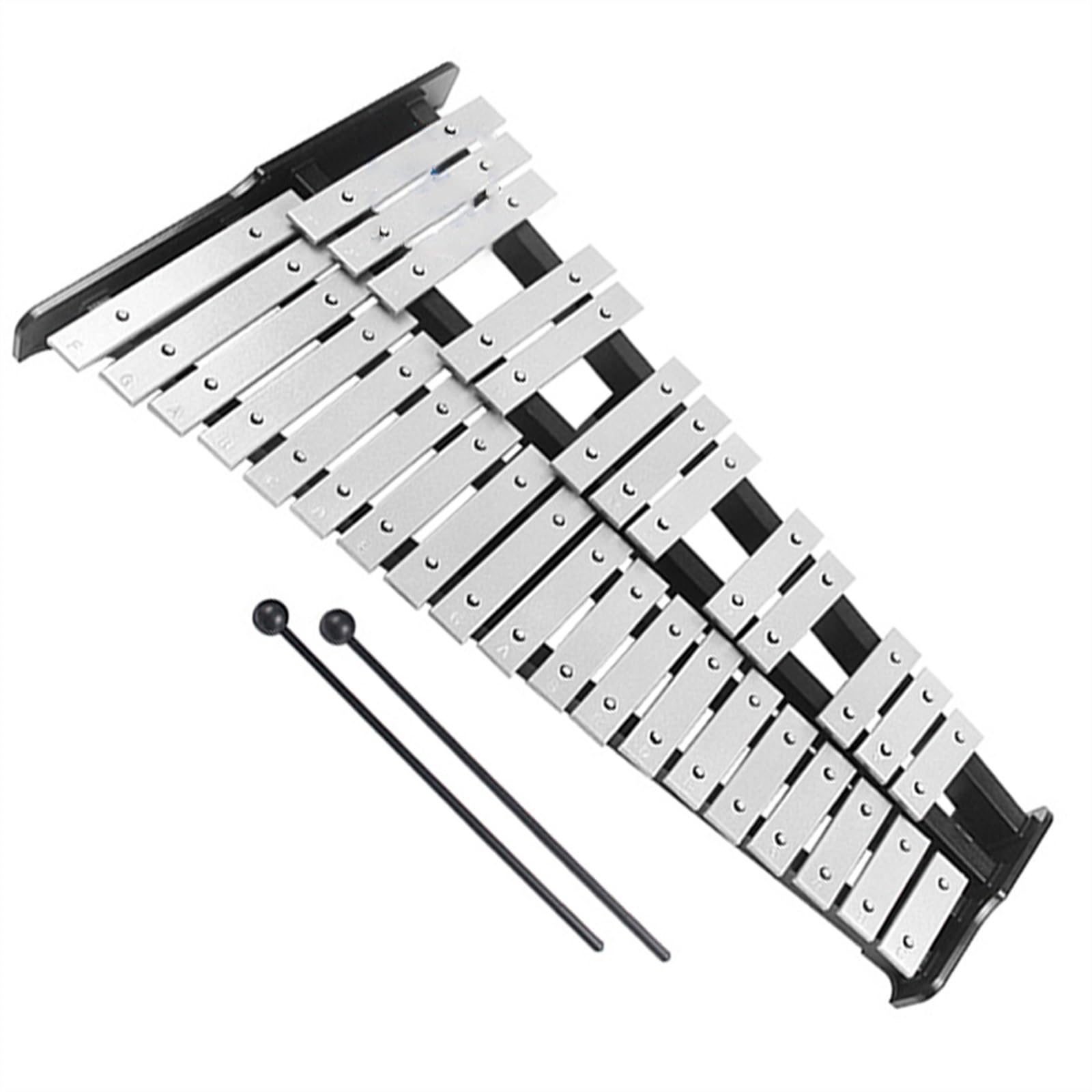 Glockenspiel Für Anfänger Glockenspiel-Schlaginstrument mit Standardstimmung, 32 Noten, Aluminiumplatte, mit Ständer