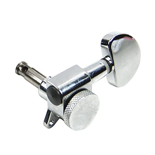 ALFAAL Silber Chrom-Verriegelungsgitarren-Tuner-PEGs Tuning-Maschinenköpfe 3R3L. Gitarre