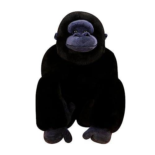 DANAIM Gibbon Plüschtier, Weiches Gorilla-Plüschtier, Wilde Tiere, Puppen, Geschenke for Kinder, Geburtstag, Weihnachten(Black,60cm)