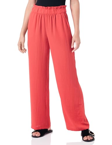 JdY Damen JDYDIVYA HW Wide Pants WVN NOOS Hose, Bittersweet, M