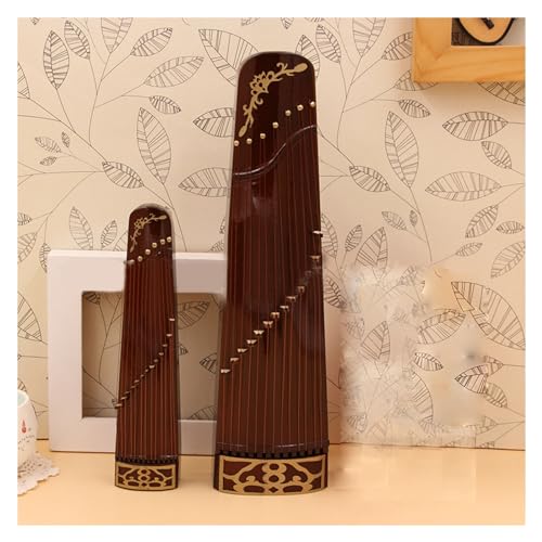 Mini Guzheng Ornament Holz Guzheng Musikinstrument Modell Szene Miniatur Dekoration Zubehör Musikinstrumente Miniatur (Size : 10cm)