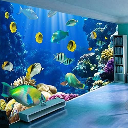 Unterwasserwelt Korallenfische 3D Tapeten Wanddekoration Fototapete Sofas Wohnzimmer Wandbild Schlafzimmer-150cm×105cm