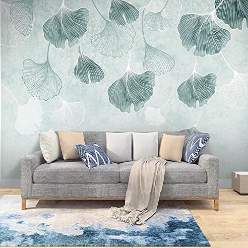 XLMING Ginkgo Biloba Abstrakte Kunst 3D Tapete Home Dekoration Wohnzimmer Sofa Schlafzimmer Tv Hintergrund Wand-350cm×256cm