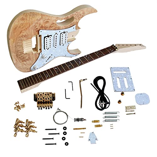 Gitarrenkorpus unfertig DIY. E-Gitarren-Herstellungs- Kit Lernen, Das Zusammenbauen Von Zubehör Herzustellen