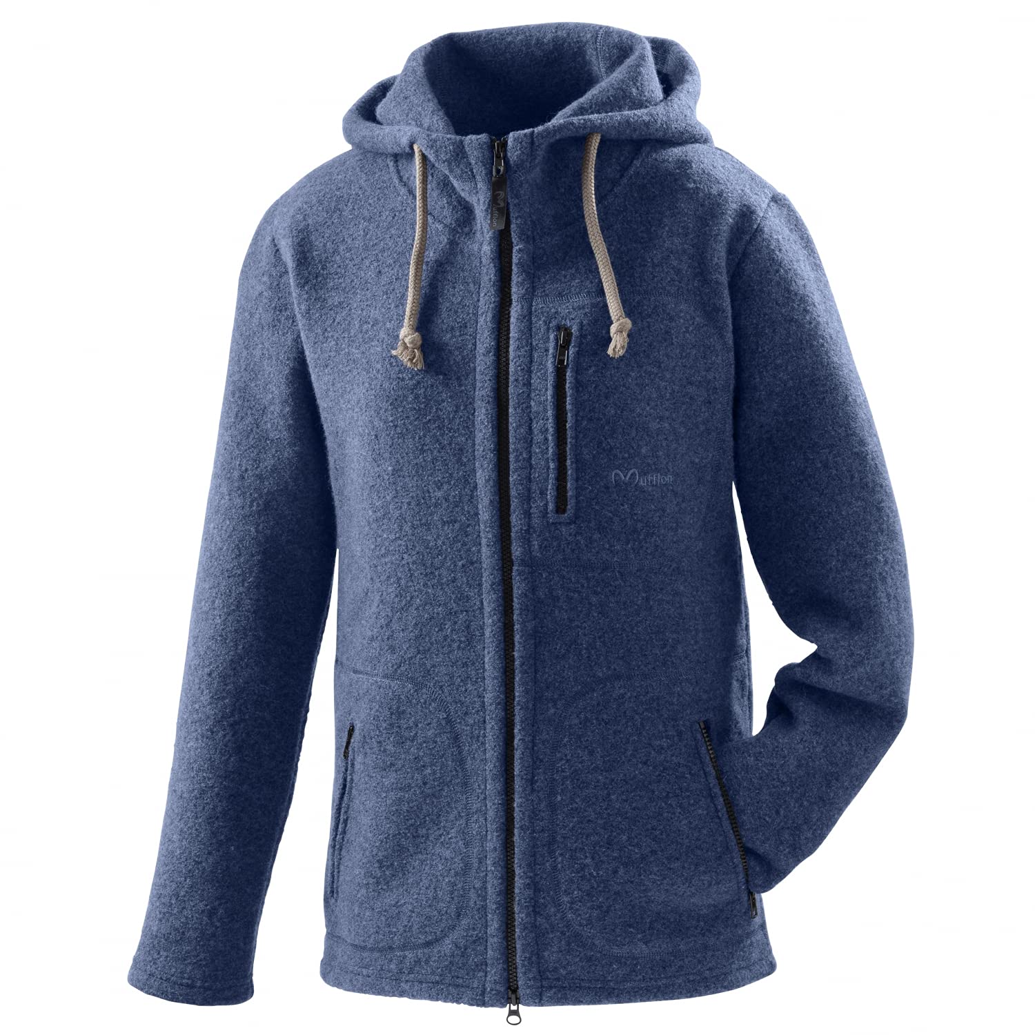 Mufflon Herren Wolljacke Mu- Bob W100 Atlantic blau - XL