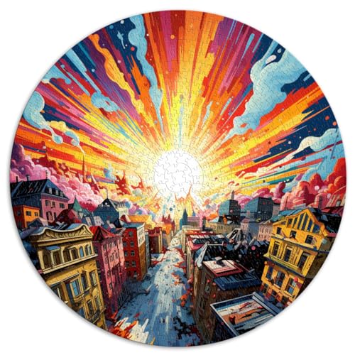 Puzzle Oslo, buntes 1000-teiliges Puzzle für Erwachsene, 26,5 x 26,5 Zoll, Puzzle als Geburtstagsgeschenk, Geschenk für oder als Wandkunst