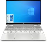 HP Spectre x360 2in1 Laptop | 13,5" WUXGA+ Touchscreen | Intel Core i5-1135G7 (Intel EVO) | 8GB RAM | 512GB SSD, Intel Iris Xe Grafik | Windows 10 | Silber inkl. Pen, USB-C Hub & Lederhülle