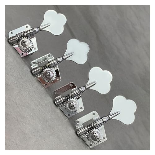 Strings Tuning Pegs Mechaniken Für Gitarre Offener Pflaumenblütengriff für Bass, Kopfplatte, Knopfsaiten, 1 Satz Gitarrenersatzteile (Color : 3/4)