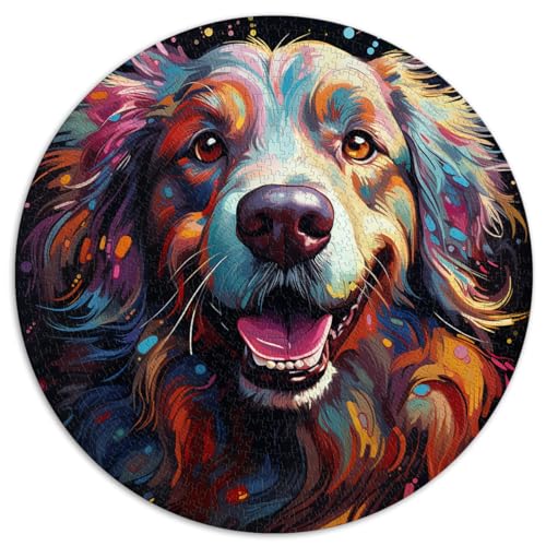 Puzzlespiel Golden Retriever Puzzle 1000 Teile Puzzle 67,5x67,5cm Puzzle Kunstwerk Spaß bei Heimaktivitäten, Geburtstagsgeschenk, Reisegeschenke,