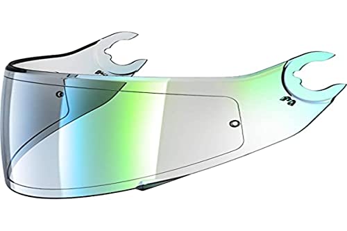 Shark Skwal/Spartan Irid.Metal Light Green Visor Certified for Road Use