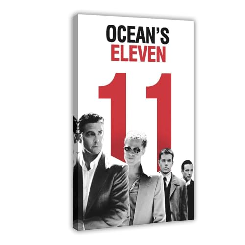 biegzc Filmposter "Ocean's Eleven" (2001), Leinwand, Schlafzimmer, Dekoration, Landschaft, Büro, Raumdekoration, Geschenk, 30 x 45 cm