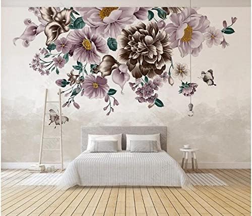 Kleine Frische Rosa Schmetterling Hand Malerei 3D Tapeten Wanddekoration Fototapete Sofas Wohnzimmer Wandbild Schlafzimmer-250cm×170cm