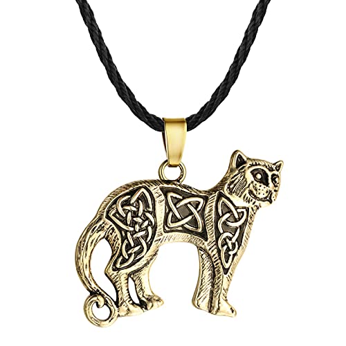 Belachick Charme Halskette Ketten Schmuck Herren Frauen Anhänger Necklace Herren Halskette Tier Meow Anhänger Halskette G